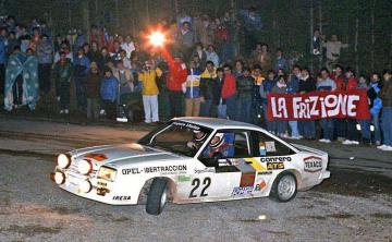 Josep Arqué – Alex Romaní (Opel Manta GT/E). Rallye Catalunya 1984